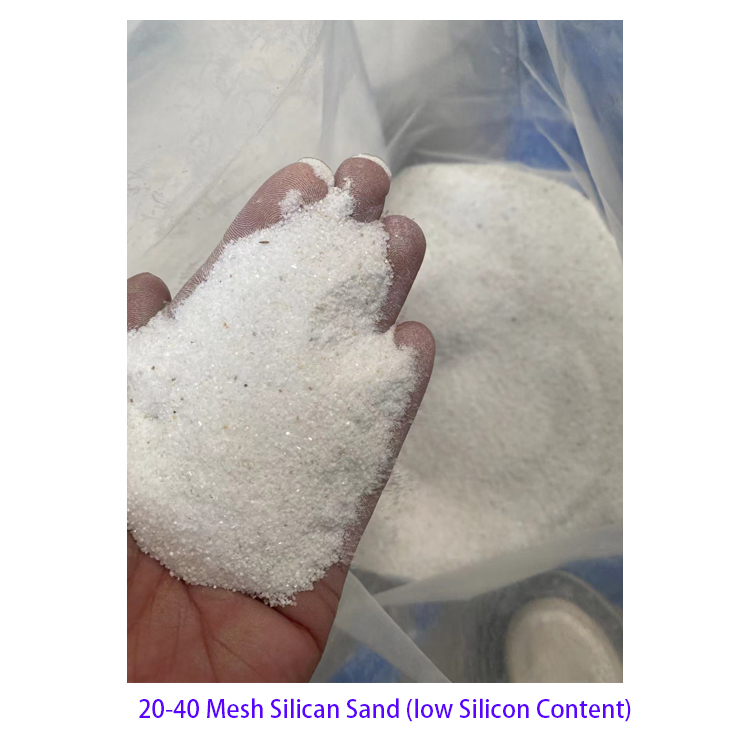 20-40 mesh-silicaan-zand (laag siliciumgehalte)